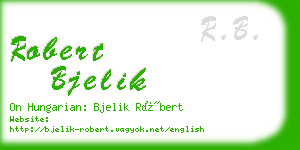 robert bjelik business card